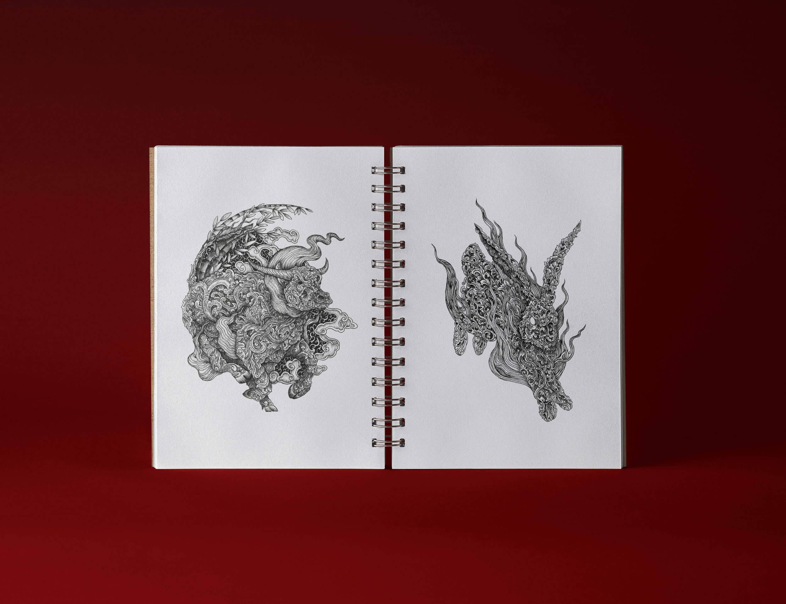 Water Buffalo and Rabbit